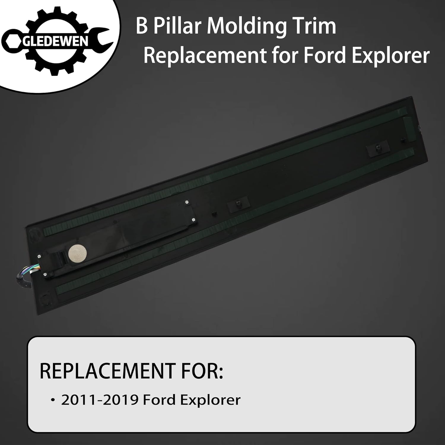 B Pillar Molding Trim with Door Entry Keypad, Driver Front Left Outer LH Side C79413