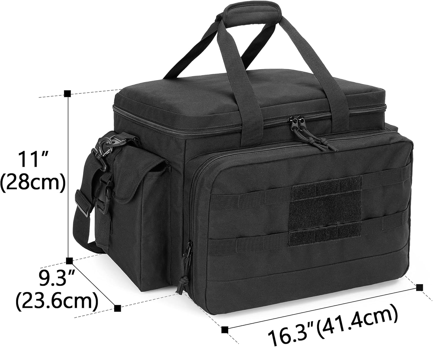 Black Patrol Bag with Padded Laptop Layer L995