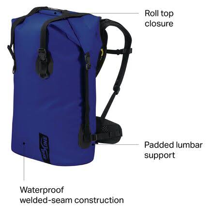 Blue 65 Liter Dry Pack S724