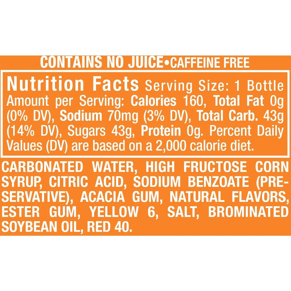 Crush Orange Soda, 12 fl oz, 8 pack T905331