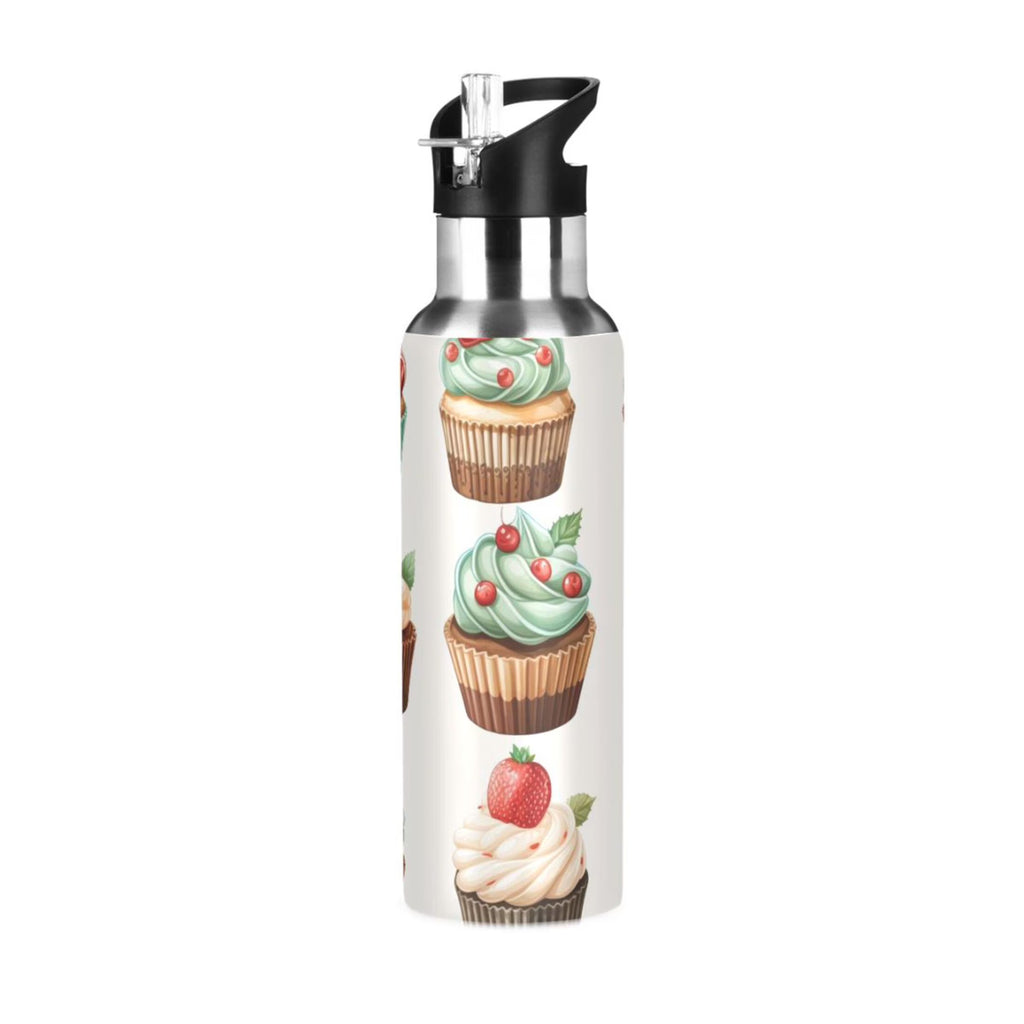 Insulated Stainless Steel Water Bottle with Straw Lid 20 oz E2781