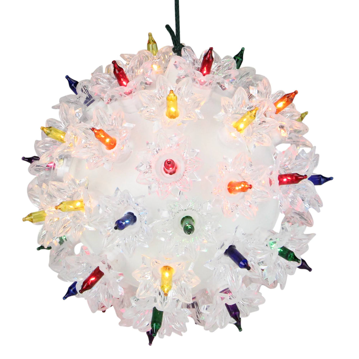 Glitter White Twinkle Sphere Christmas Light T657569