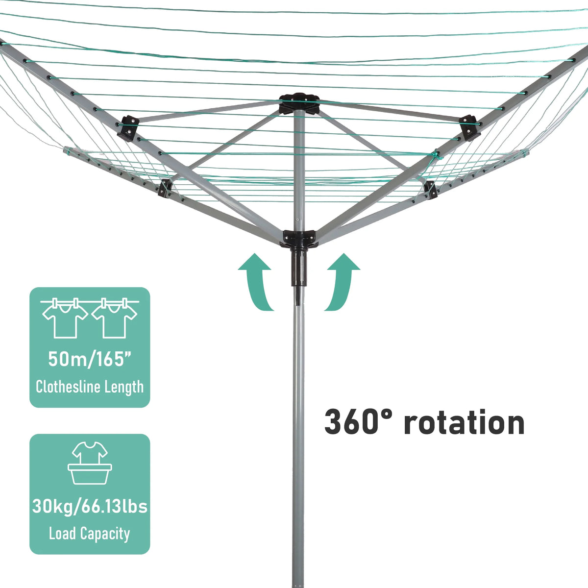 Green Retractable Umbrella Drying Rack C331