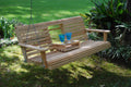 White Wash Cypress Porch Swing with Flip Down Center Console O28261