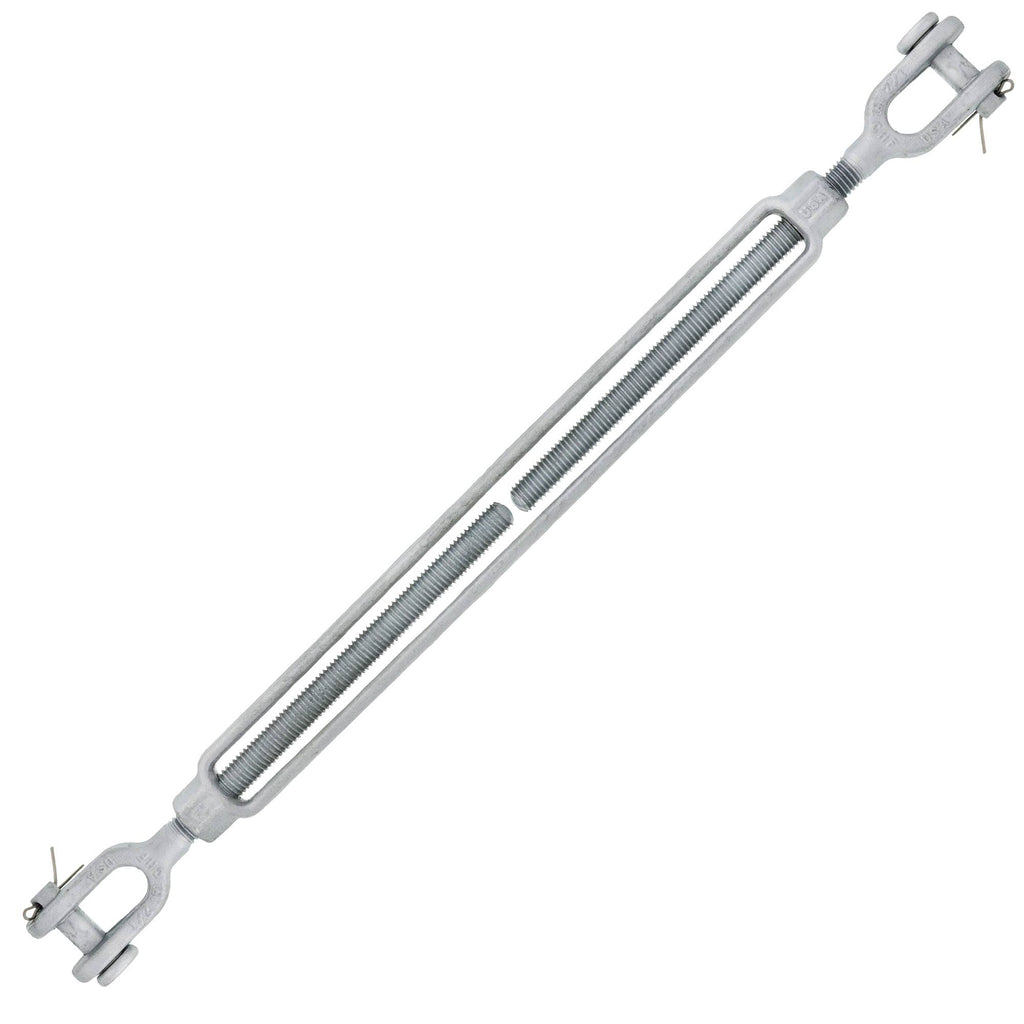 1/2 x 12 Hot Dip Galvanized Jaw x Jaw Turnbuckle O5451