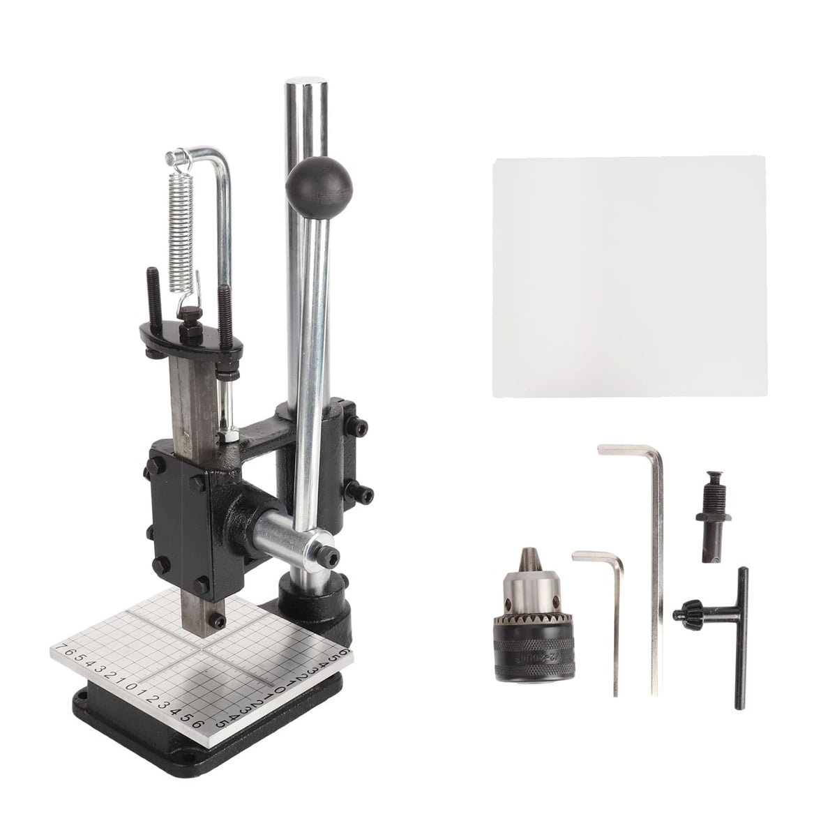 Leather Hole Puncher with Aluminum Plate with Scale Table J6302