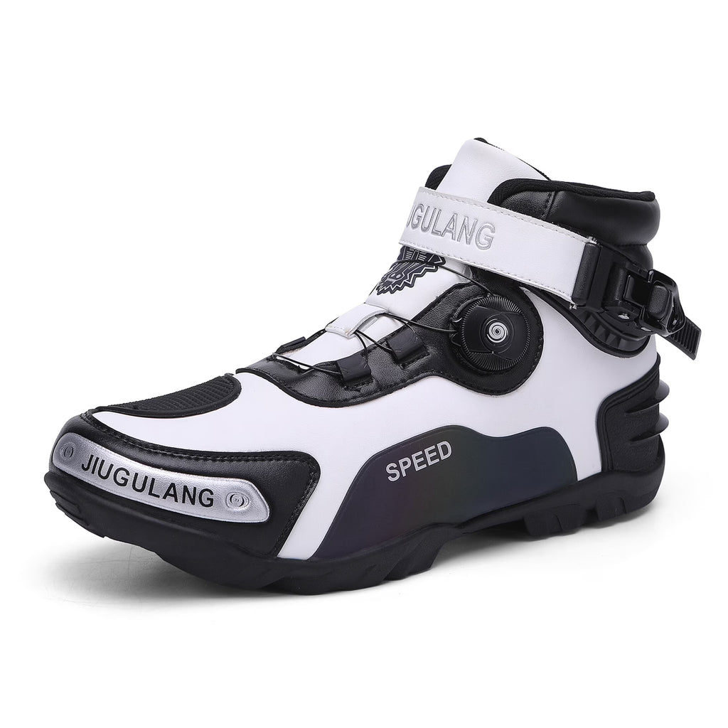 Men Motorcycle Shoes Anti-Slip Boots M307