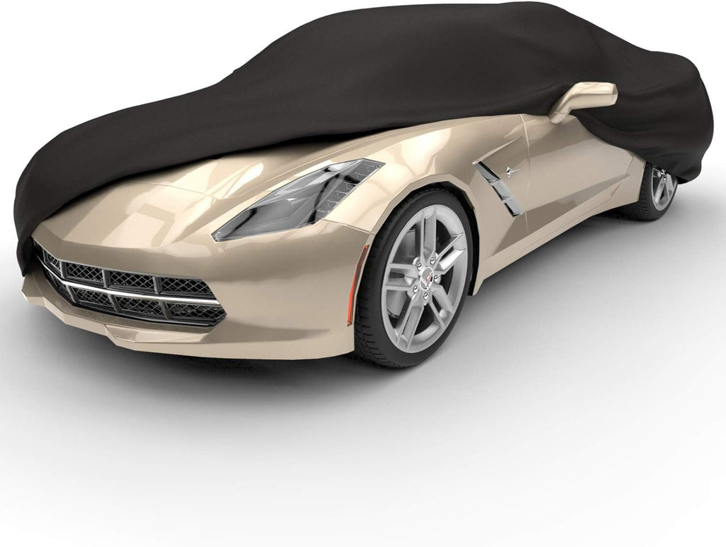 Black Stretch Car Cover for 1968 to 1982 Chevrolet Corvettes D9654