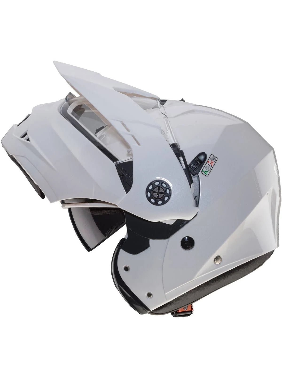 White Tourmax Motorcycle Helmet D200912