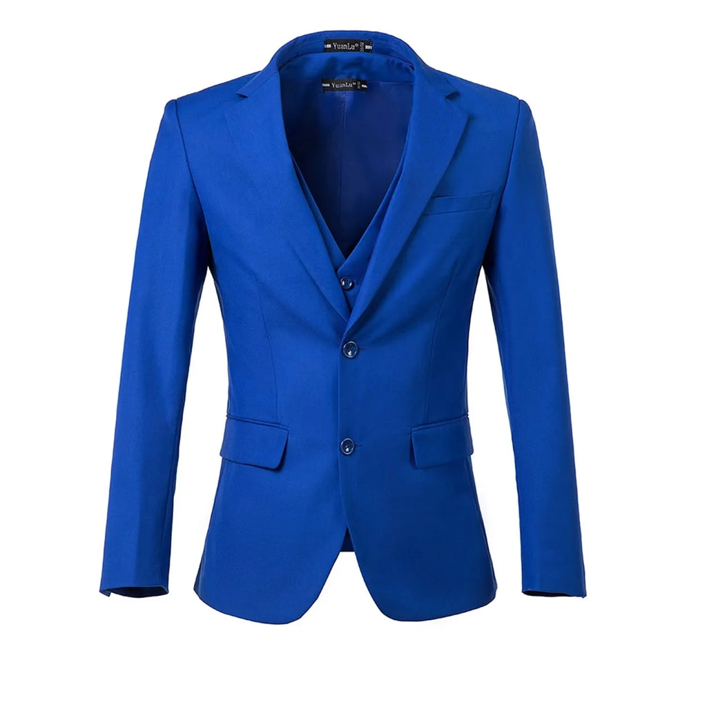 Slim Fit 3-Piece Suit Blazer Vest and Pant K9204