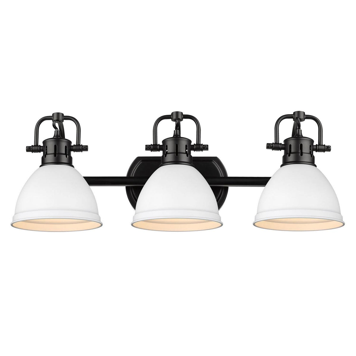 Matte Black 3 Light Bath Vanity H5069