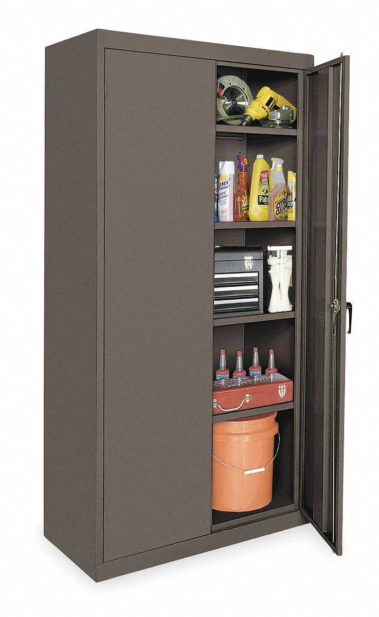 Gray 72 in H 36 in W Storage Cabinet I915927