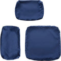 7 Pcs Outdoor Patio Wicker Sofa Chair Cushions Pillow Replacement Covers, Dark Blue R154102