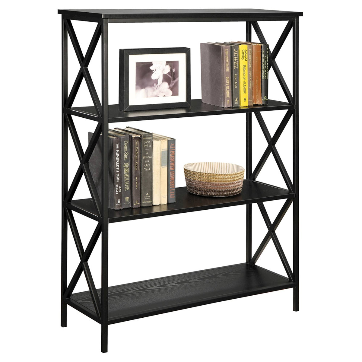 4-Tier Bookcase, Black J96191