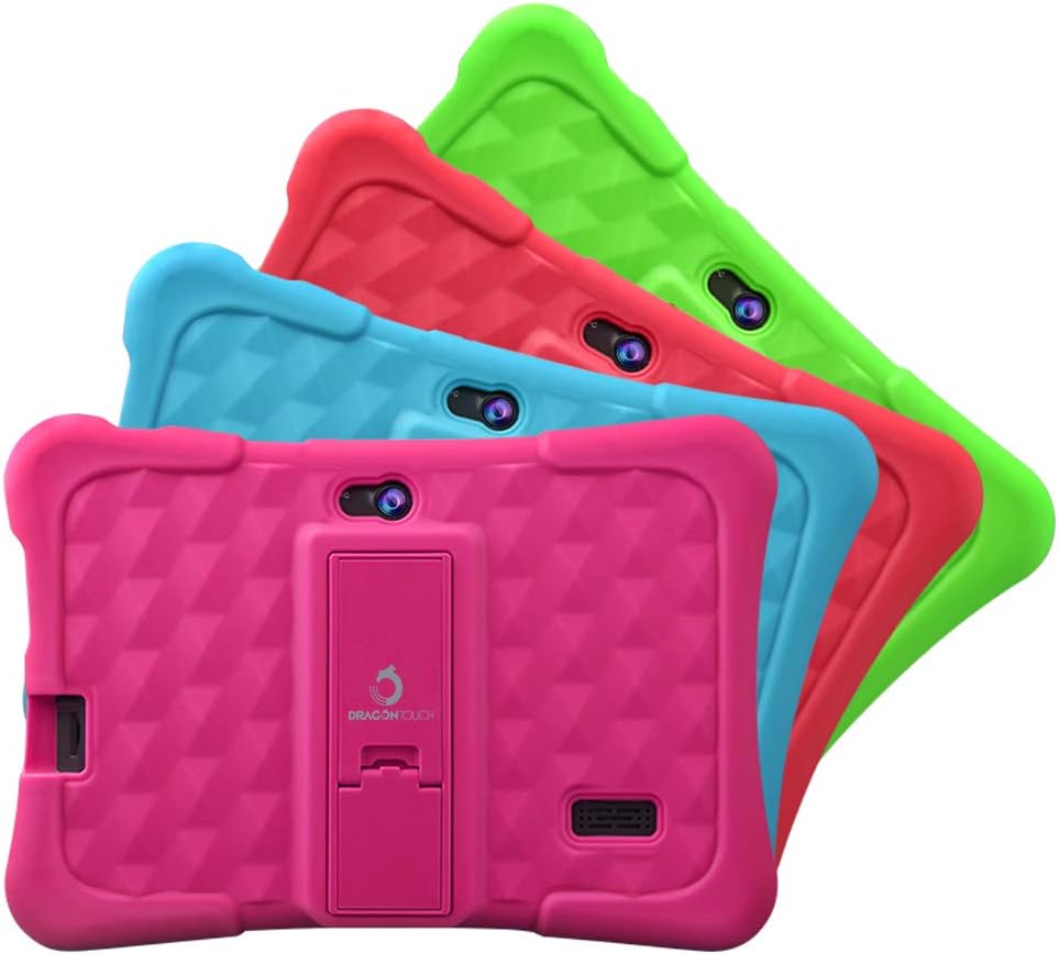 7 inch IPS HD Display Kids Tablet with Kid-Proof Case, 16GB, Pink, Pack of 2 N779668