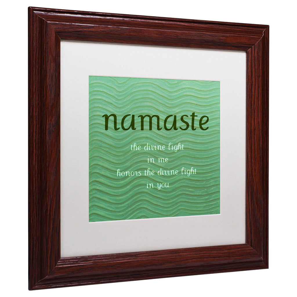 White Matte Wood Frame Art K3621