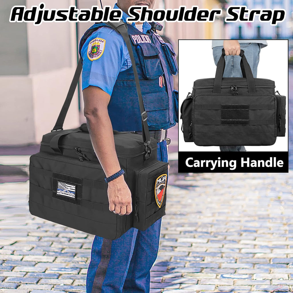 Black Patrol Bag with Padded Laptop Layer L995