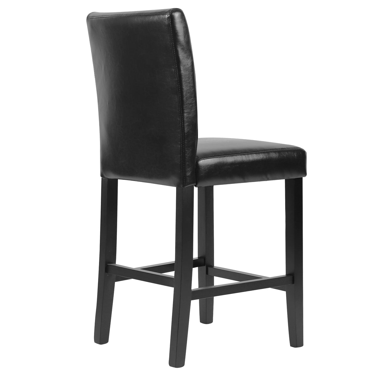 Black PU Leather Bar Stools, Set of 2 I19967