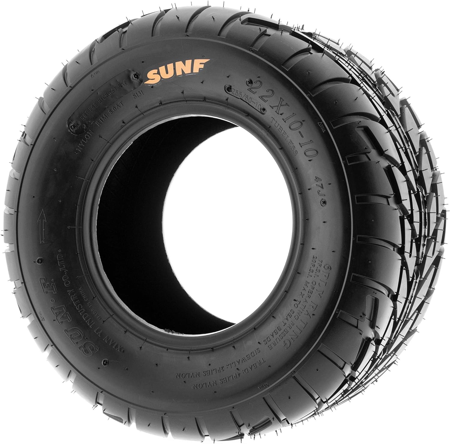 225/45-10 6 PR Tubeless ATV UTV Tire Pack of 2 V89601