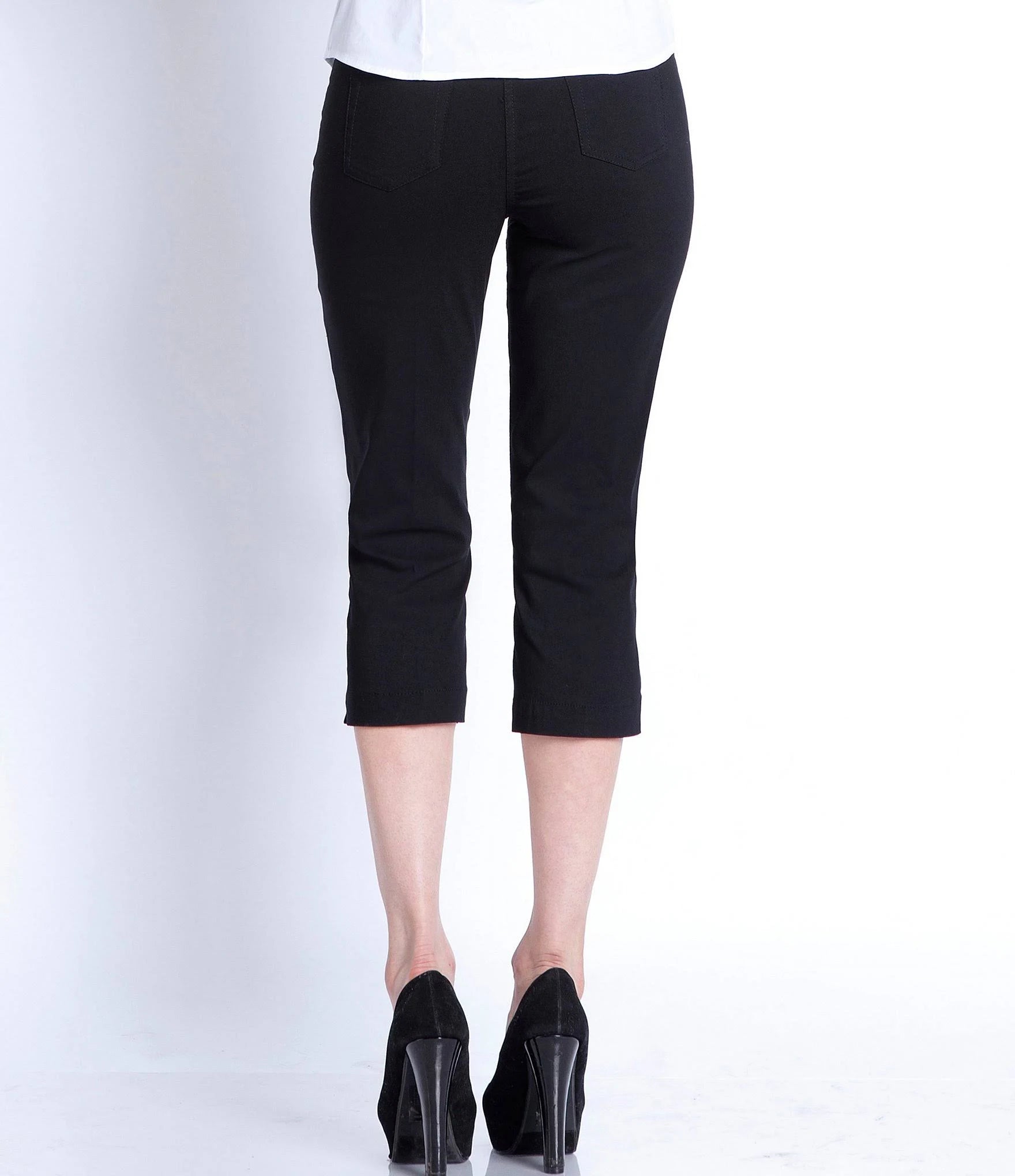 Denim Pull-On Capri Pants K610546