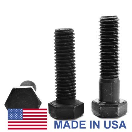 5/8 inch-11 x 2 1/2 inch Coarse Thread Grade 8 Hex Cap Screw USA Alloy Steel Black Oxide Pk 62 Z110608