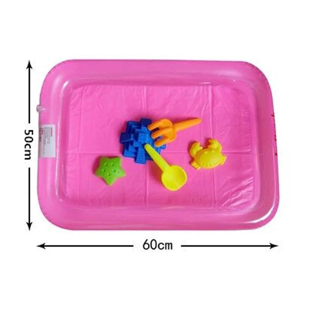 Pink Inflatable Sandbox Play Sand Toy Tray F1151