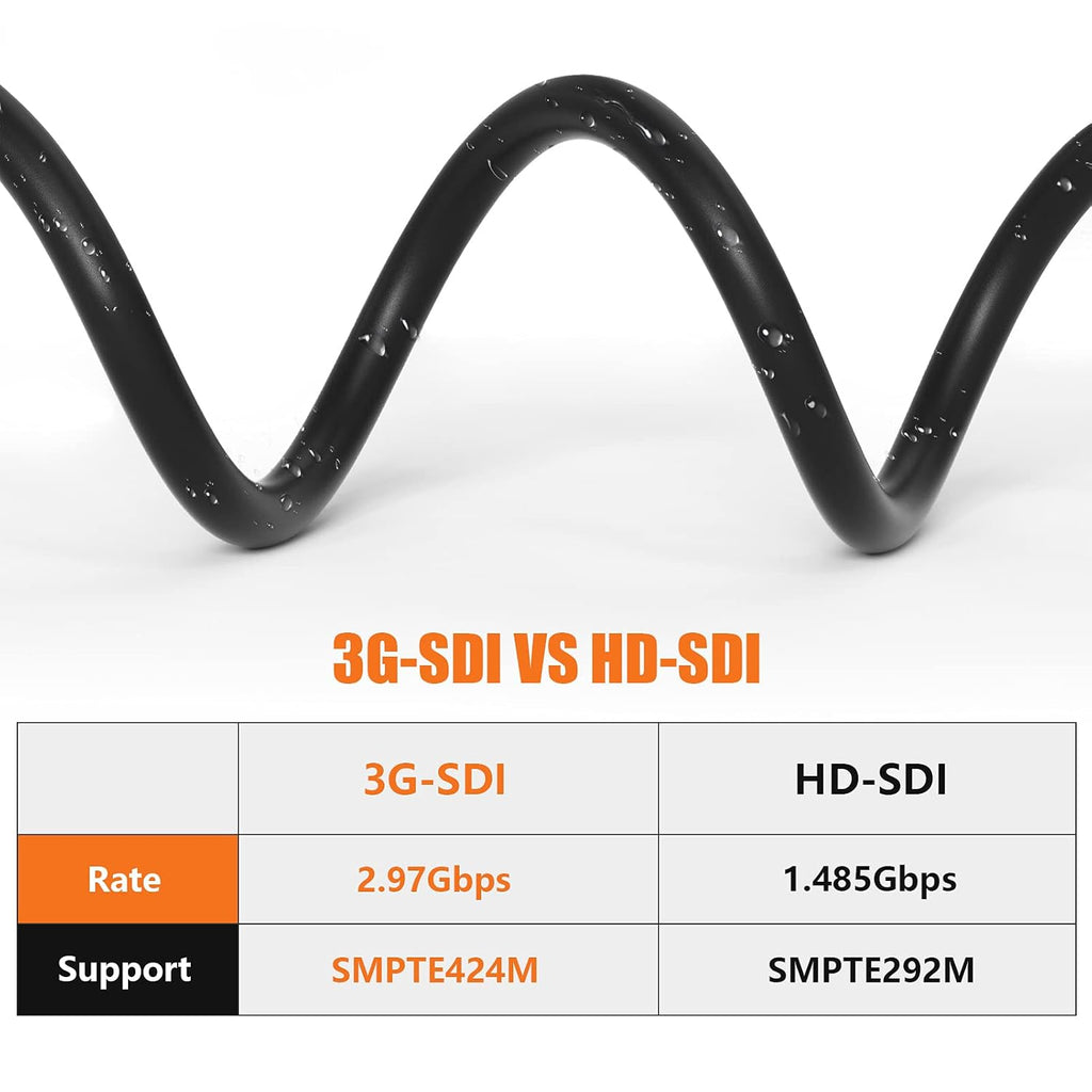 3G SDI Cable 100ft BNC Cable 75 Ohm H6571