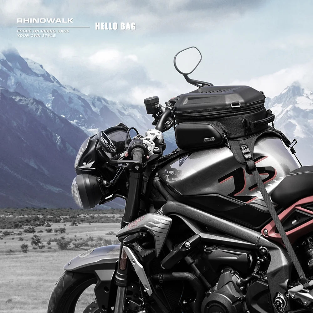 Expandable Waterproof Motorcycle Fuel Bag 15-18L W51363
