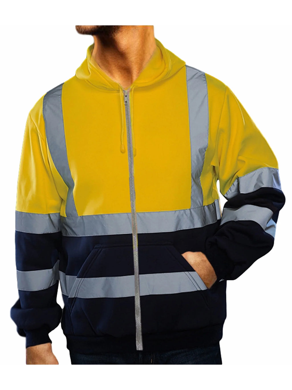 Hi Vis Reflective Hooded Sweatshirt F642871