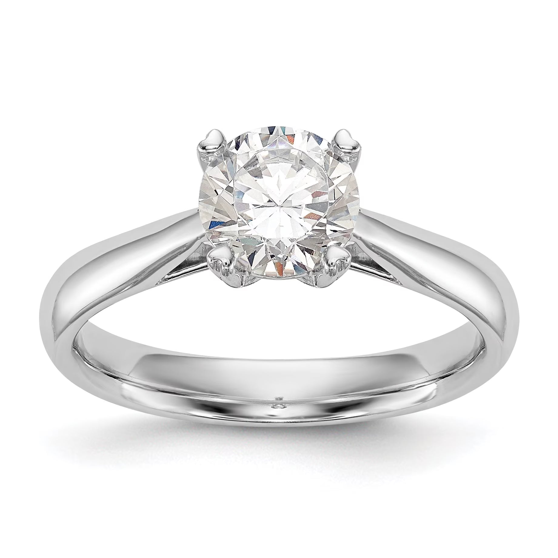 14k White Gold Solitaire Engagement Ring B2929