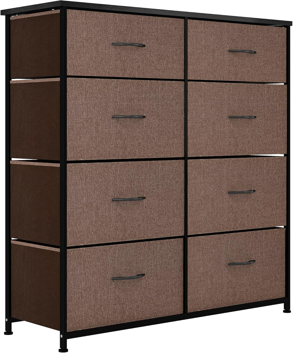 Beige 8 Drawer Fabric Storage Tower Z6516
