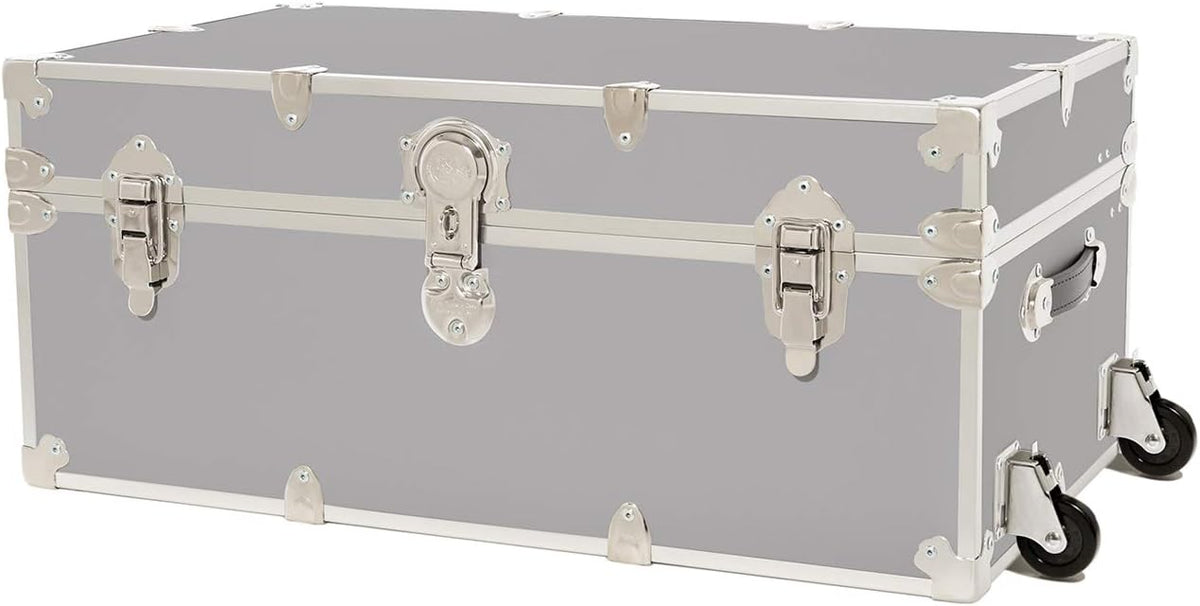 Large Armor Trunk with Removable Wheels 32x18x14 (Black) D598026