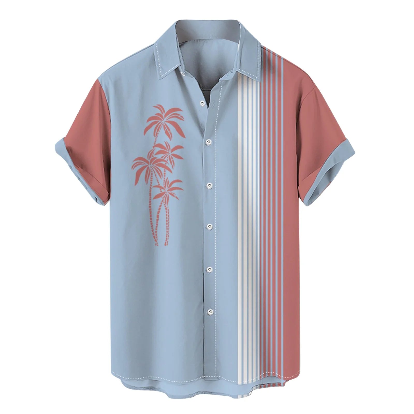 Hawaiian Short Sleeve Button Up Shirts W398