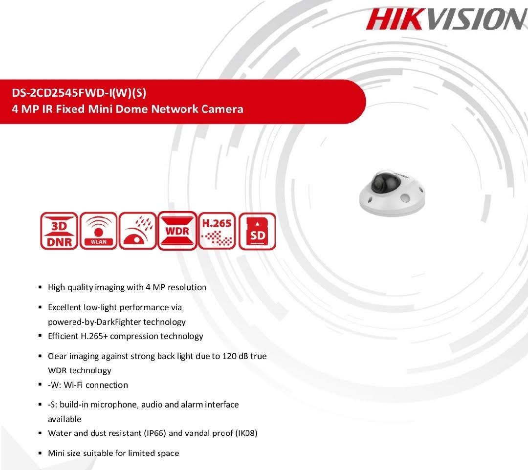 4 MP Vandalproof Weatherproof Dome Network Camera M550