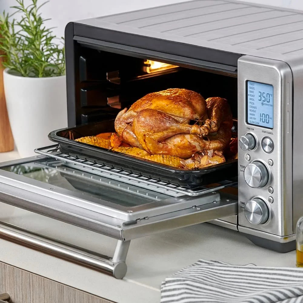 Brushed Stainless Steel Smart Oven Air Fryer Toaster Oven M5909