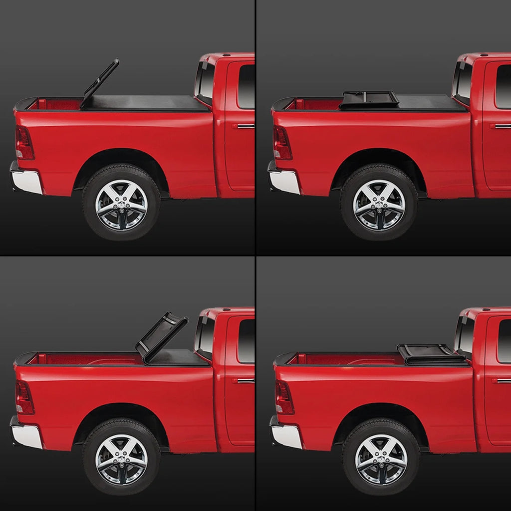 Tri-Fold Soft Top Tonneau Cover for Dakota Fleetside Bed V668