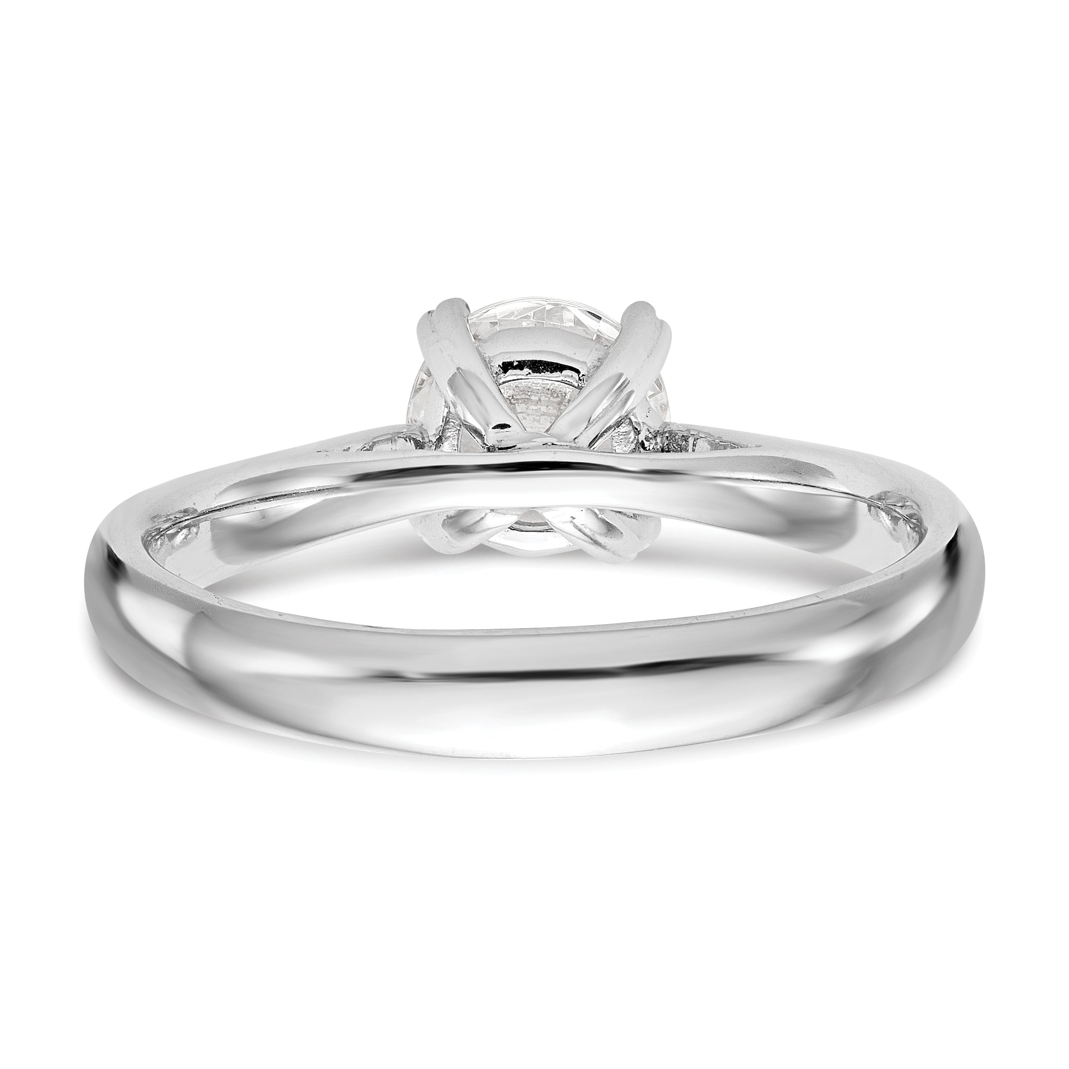 14k White Gold Solitaire Engagement Ring B2929