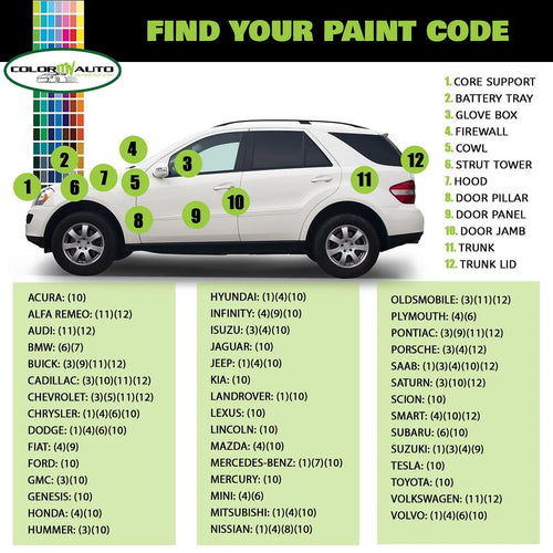 1 Oz Single Stage Automotive Paint R460790