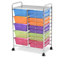 15 Drawers Rolling Storage Cart Organizer J152553