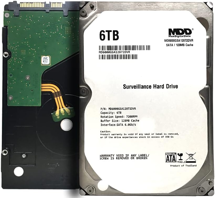 6TB 7200RPM 128MB Cache SATA 6.0Gb/s 3.5" Internal Hard Drive X100