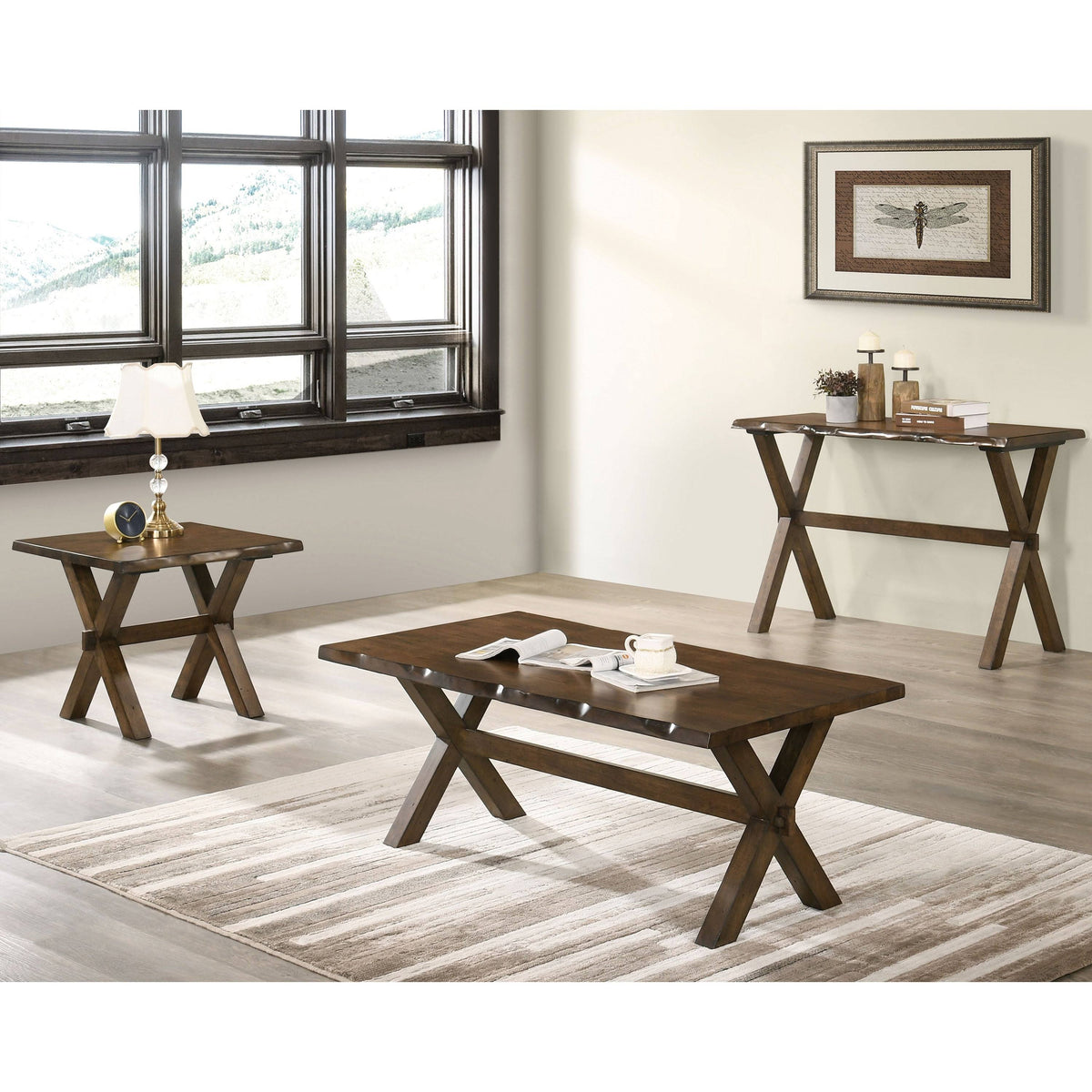 Walnut Solid Wood End Table O58267