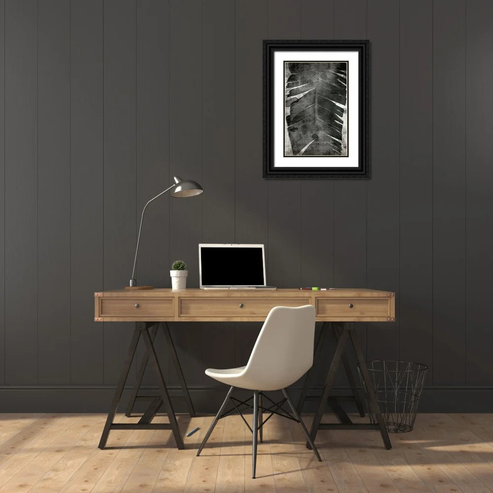 13x18 Black Ornate Wood Framed Double Matting Museum Art Print F764590