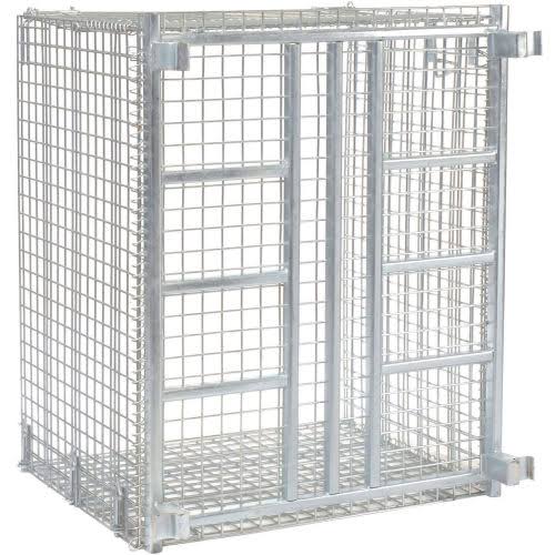 Folding Wire Container 48x40x36-1/2 3000-4000 lb Cap. Drop Gate W845