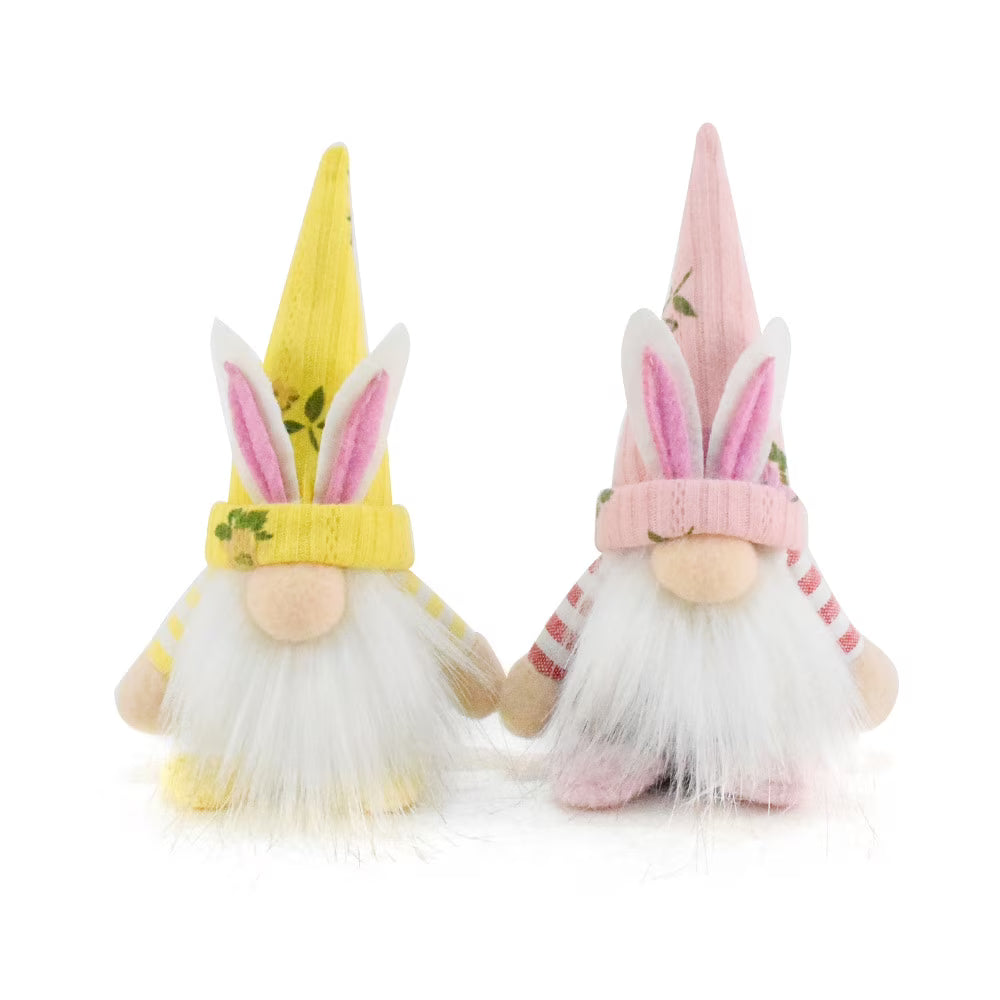 2 Pack Plush Gnome Decorations V494343