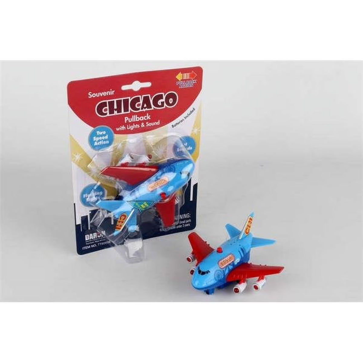 Pullback Toy Airplane with Light & Sound P59764