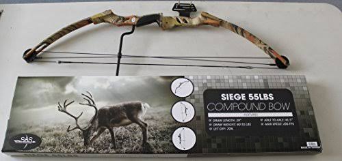 Camo Compound Bow with 5-Spot Paper Target F51626