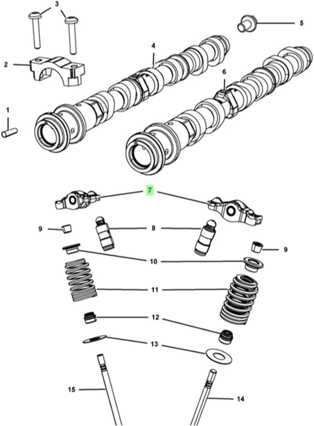 Rocker Lifter Kit Metal Replacement for CHEROKEE 3.2L Engines 2014-2020 Q54937