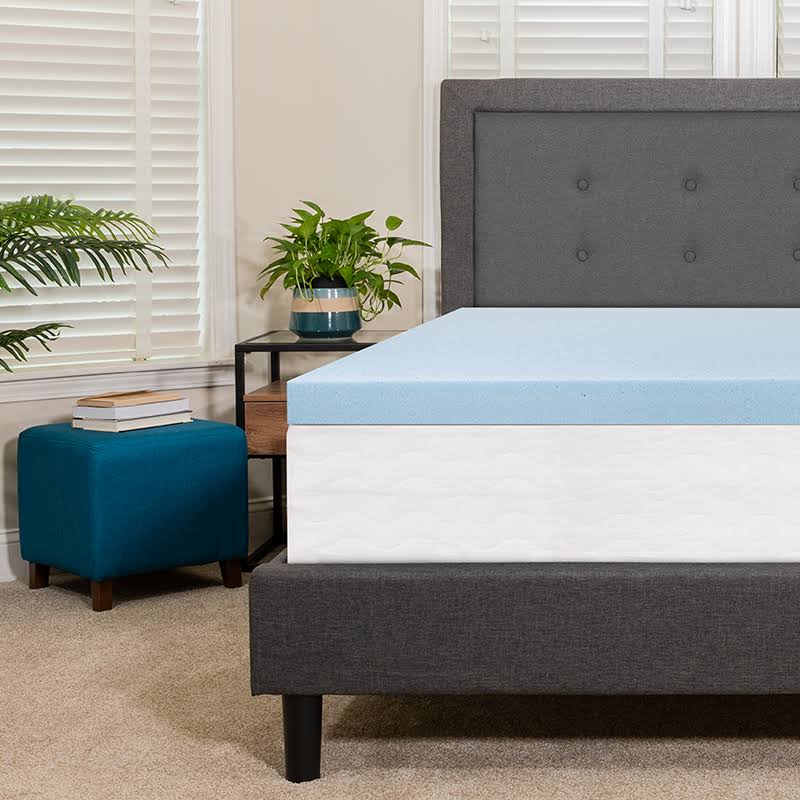 King 3 inch Cool Gel Memory Foam Mattress Topper K822094