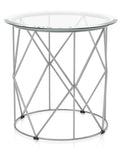 Round Glass Top End Table U264668