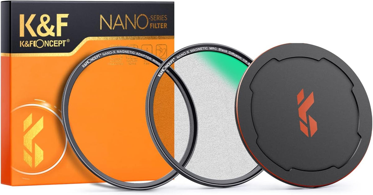 72mm Magnetic Black Soft Diffusion 1/4 Filter with 28 Multi-Layer Coatings J19415